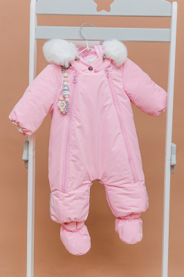 201-26з Комбинезон-трансформер на выписку Фейд Розовый (2)