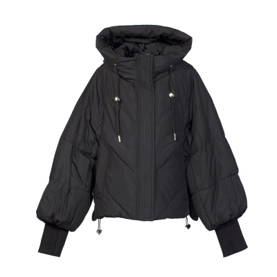 7866 Куртка, курточная ткань, весна, 134-164, для девочки, "Bolaihidon"  (Черный, 134)