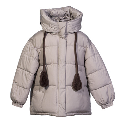 6816 Куртка, курточная ткань, зима, 122-152, для девочки, "Bolaihidon"  (Кофейный, 122)