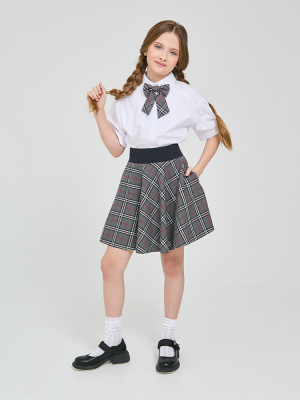 2-63 ЮМ Юбка солнце Колледж, 116-170, "Непоседа-сити"  (Серый, 122-60-57-68)