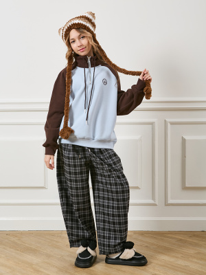 S8252395 Джемпер утепленный, трикотаж, 140-170, для девочки, дл рукав, "MIX"  (Кофейный, 140)