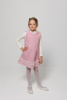 133109 Платье с джемпером НГ, ткань, 110-150, для девочки, "MIX"  (Розовый, 110)