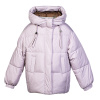 6818 Куртка, курточная ткань, зима, 116-146, для девочки, "Bolaihidon"  (Розовый, 146)