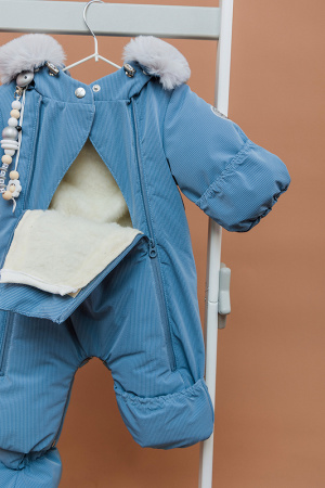 201-26з Комбинезон-трансформер на выписку Фейд Синий (3)