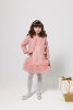 133106 Платье с жакетом НГ, ткань, 110-150, для девочки, "MIX"  (Розовый, 110)