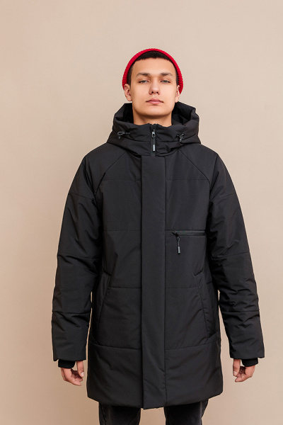 253-26з Куртка парка дм Фест Чёрный (3)