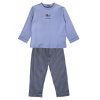6155 Пижама, трикотаж, 120-140, универсал, дл рукав, "MIX"  (Серо-голубой, 120)