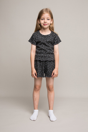 002_ОП25 Комплект дд (футболка кор.рукав + шорты) графит - 4