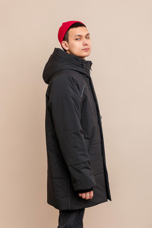 253-26з Куртка парка дм Фест Чёрный (5)