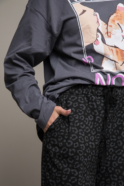 009_ОП25 Комплект дд (футболка дл.рукав+брюки) мультиколор - 4