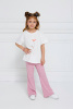 10203 Брюки, трикотаж, 98-128, для девочки, "Deloras"  (Светло-розовый, 104)