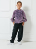 26302 Джемпер, трикотаж, 120-160, универсал, дл рукав, "MIX"  (Фиолетовый, 160)