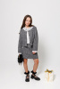 133096 Жакет с юбкой НГ, трикотаж, 120-170, для девочки, "MIX"  (Серый, 120)